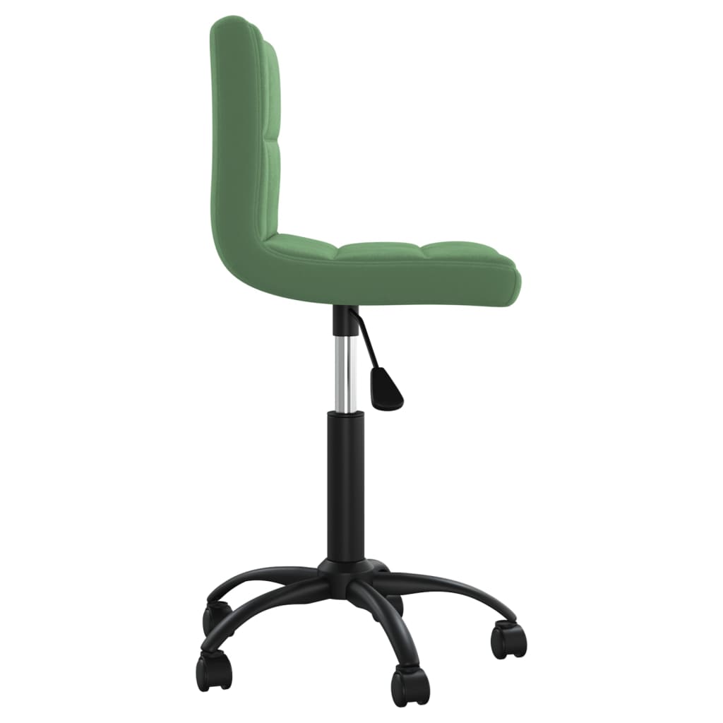 Office Chair Swivel Dark Green Velvet