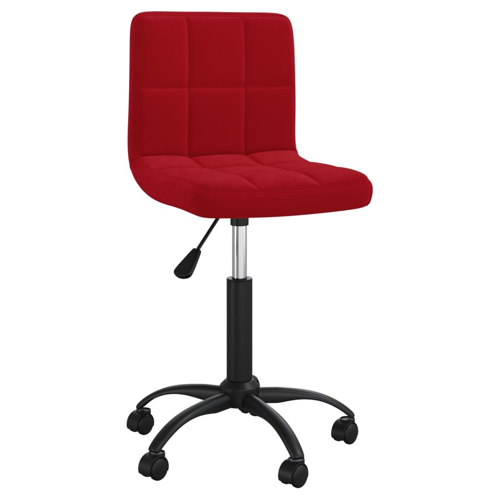 Office Chair Swivel Wine Red Velvet