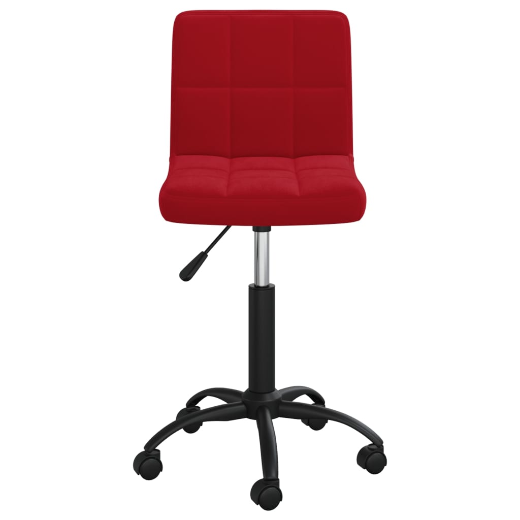 Office Chair Swivel Wine Red Velvet