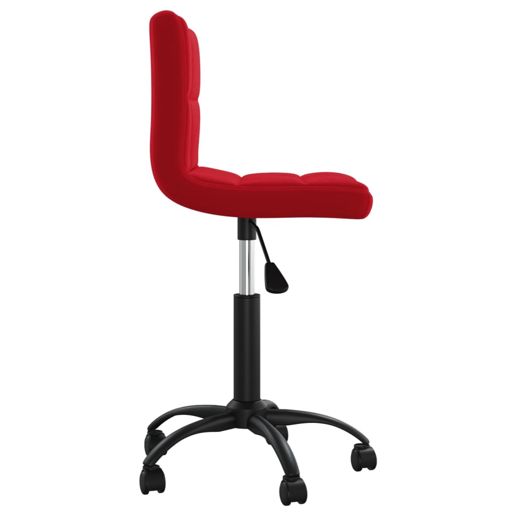 Office Chair Swivel Wine Red Velvet