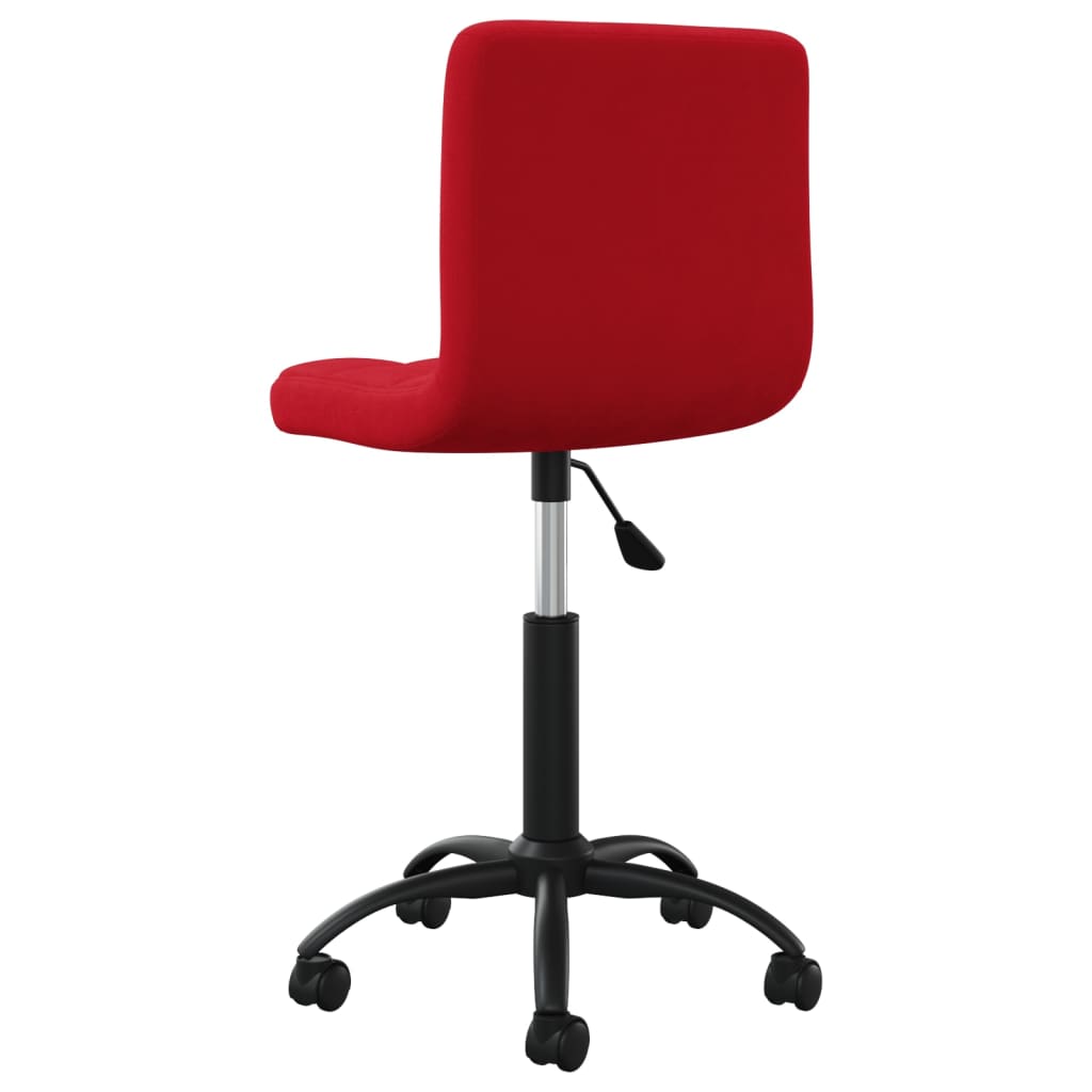 Office Chair Swivel Wine Red Velvet