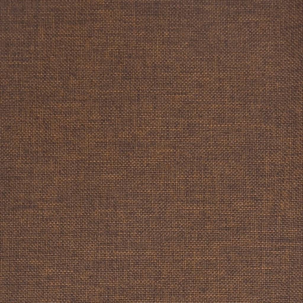 Office Chair Swivel Brown Fabric