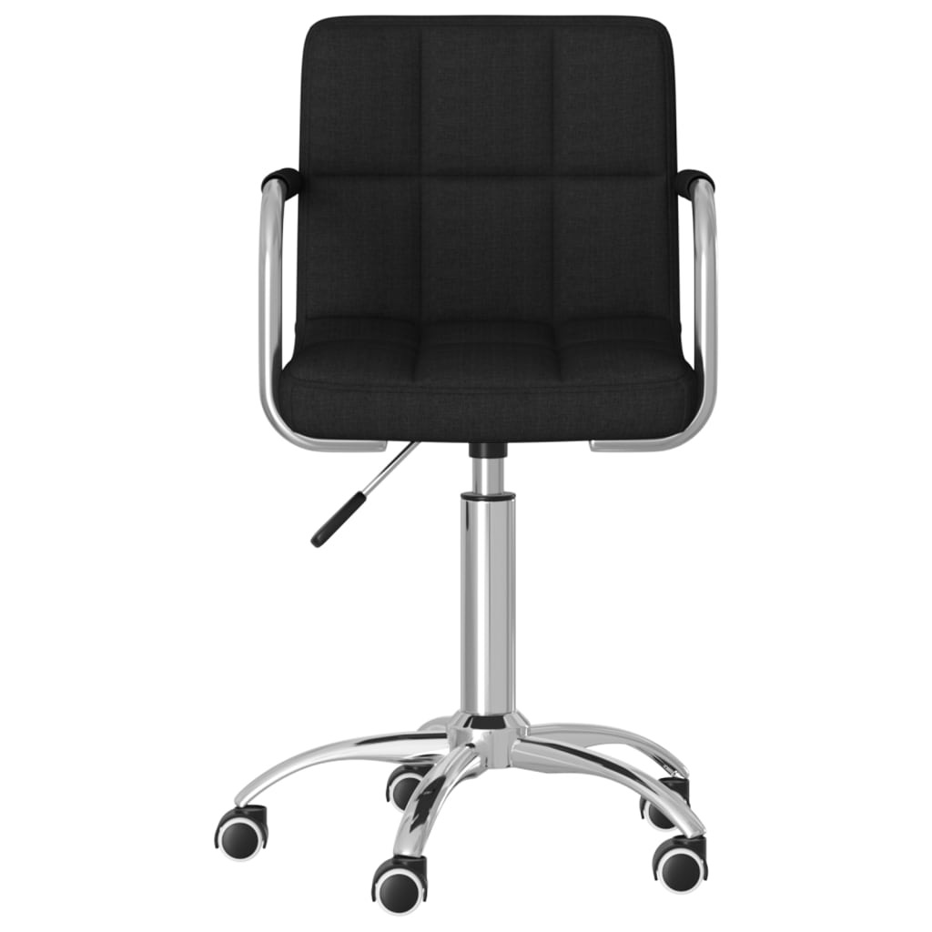 Office Chair Swivel Black Fabric