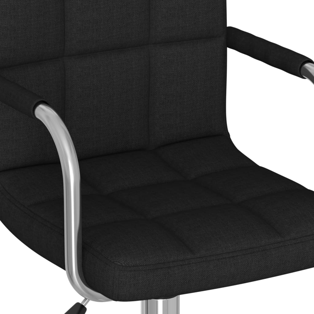 Office Chair Swivel Black Fabric
