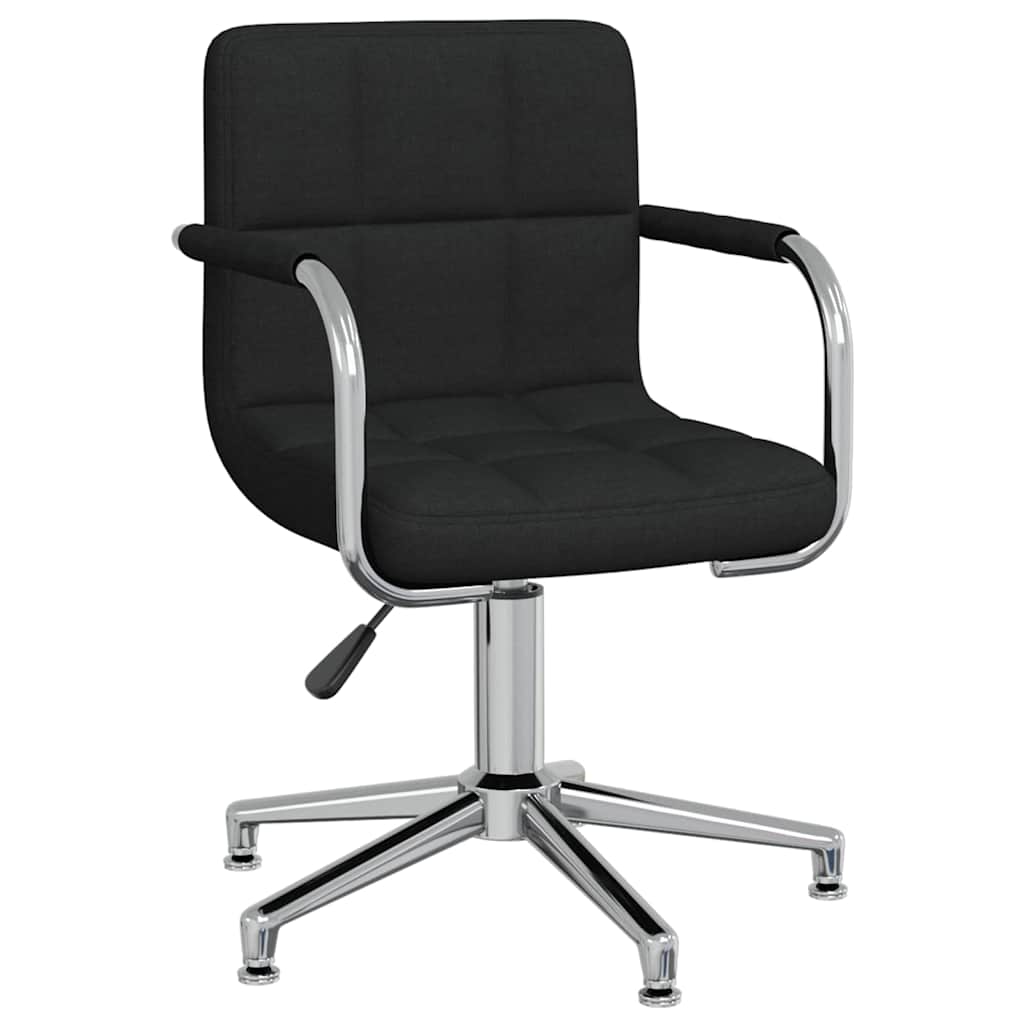 Office Chair Swivel Black Fabric
