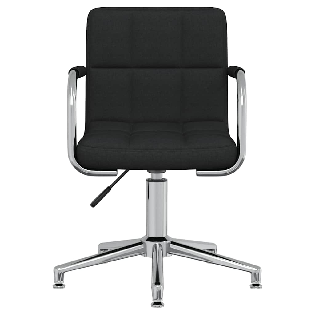 Office Chair Swivel Black Fabric