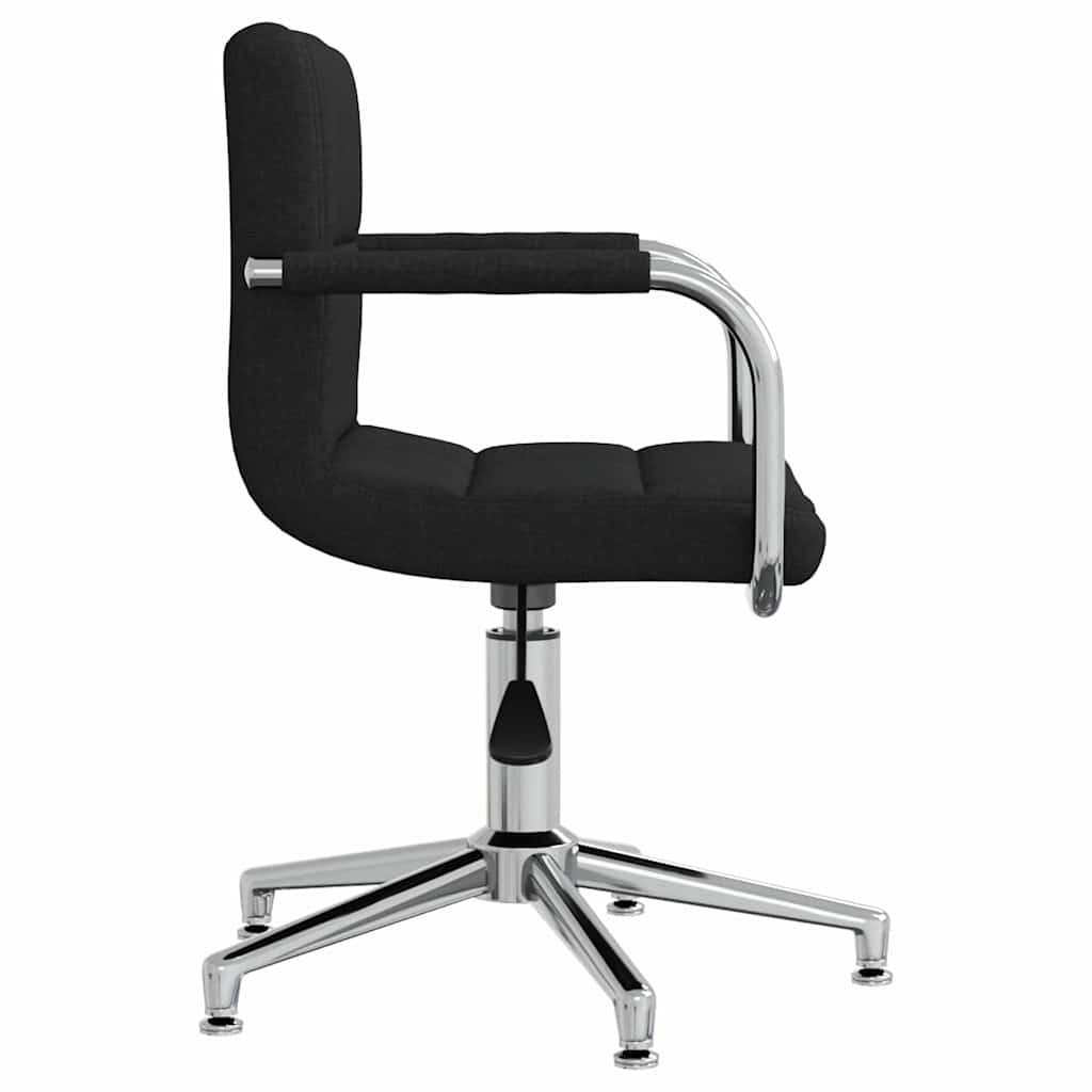 Office Chair Swivel Black Fabric