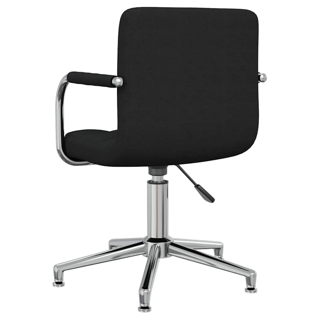 Office Chair Swivel Black Fabric