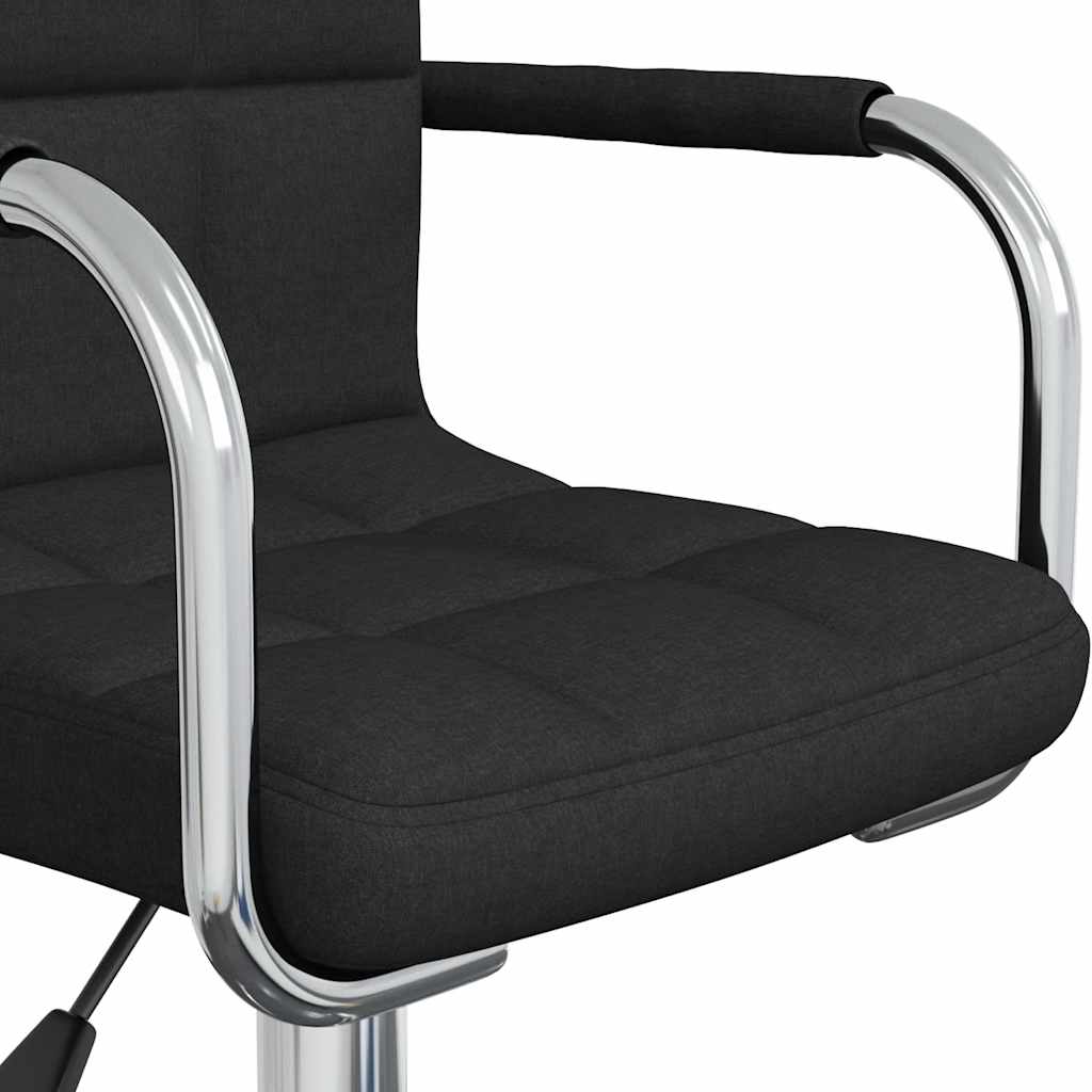 Office Chair Swivel Black Fabric