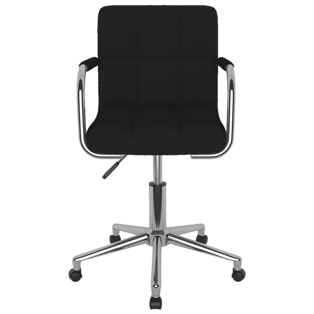 Office Chair Swivel Black Fabric