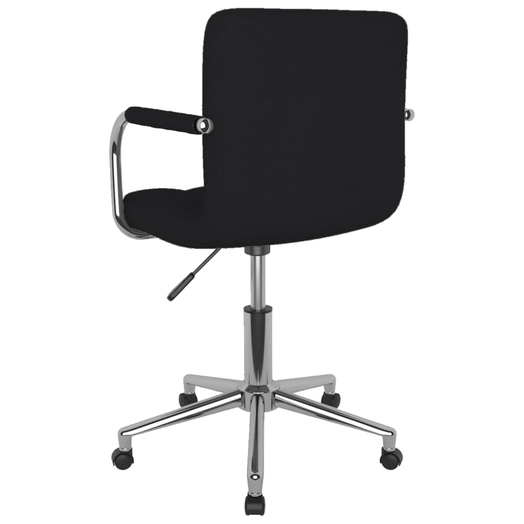 Office Chair Swivel Black Fabric