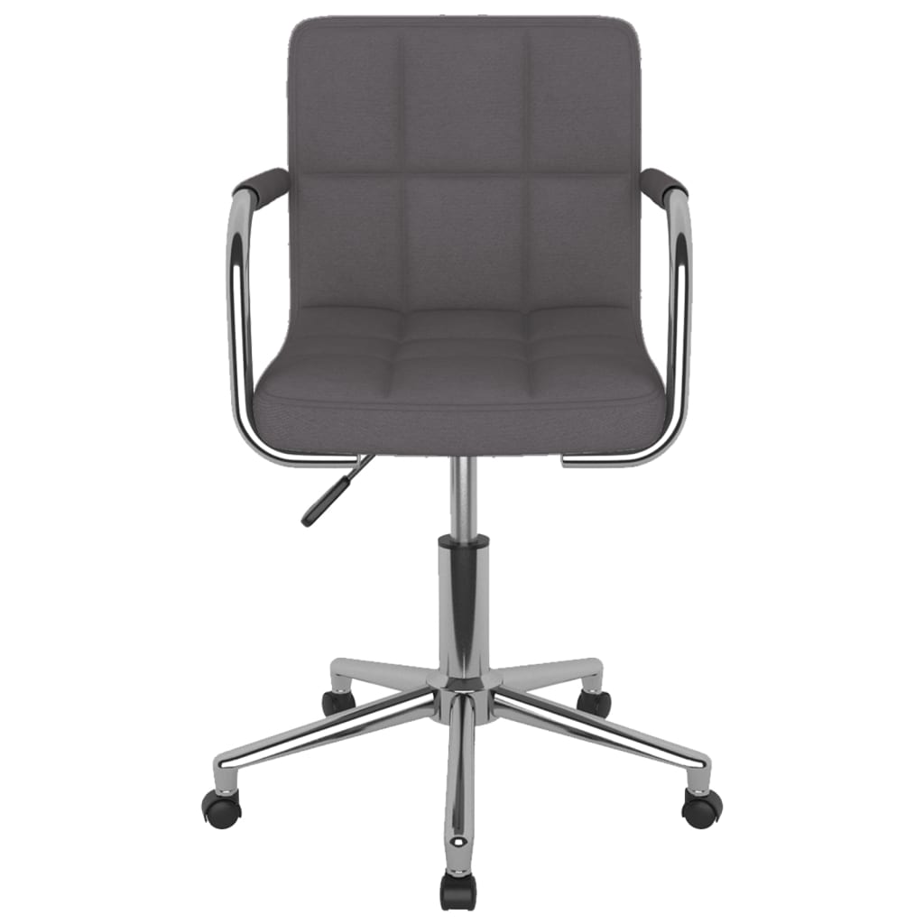 Office Chair Swivel Taupe Fabric