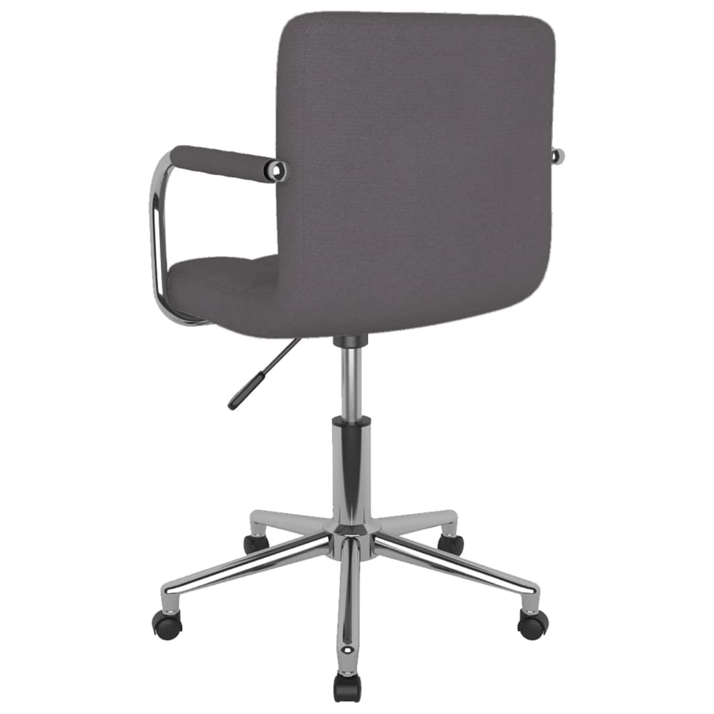 Office Chair Swivel Taupe Fabric