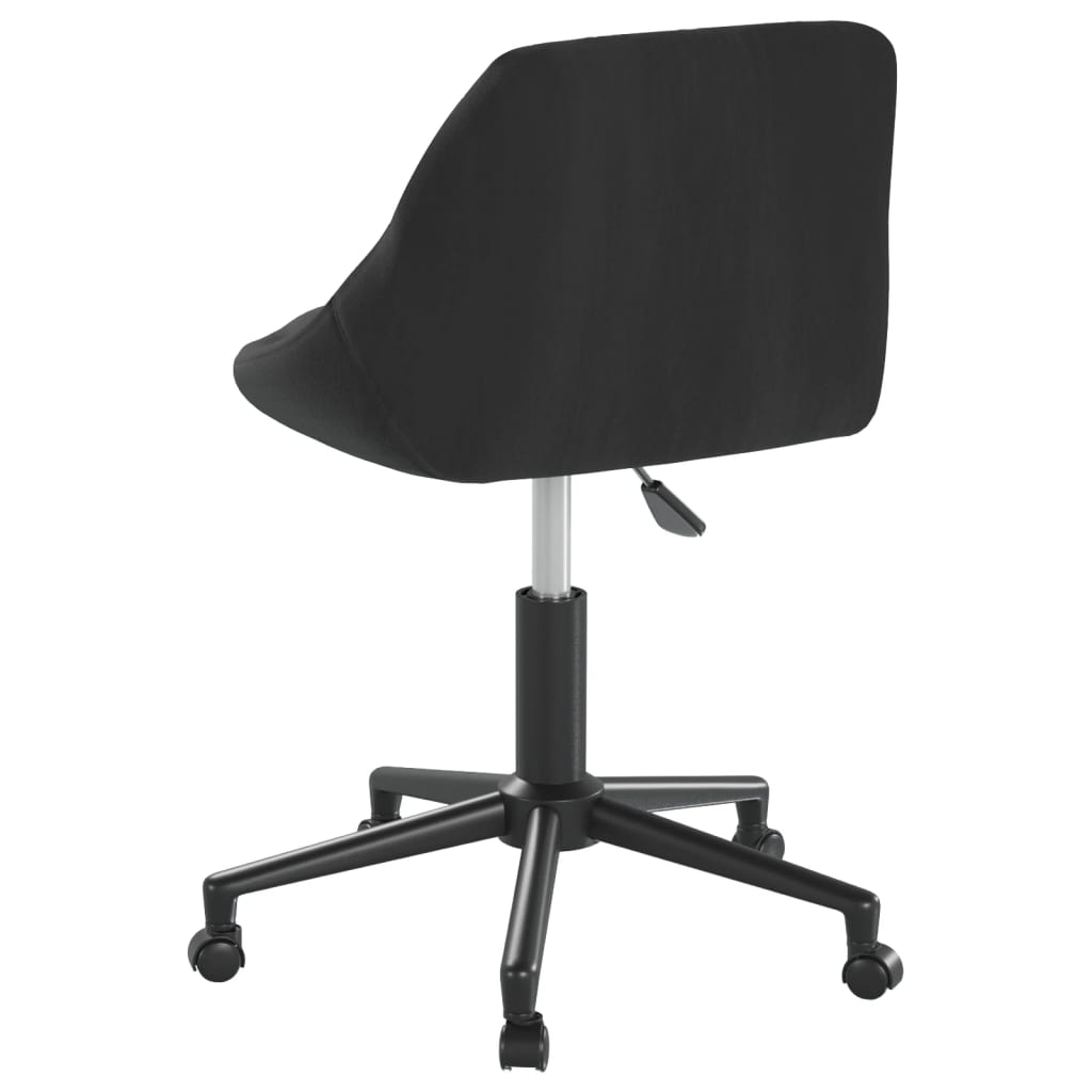 Office Chair Swivel Black Velvet