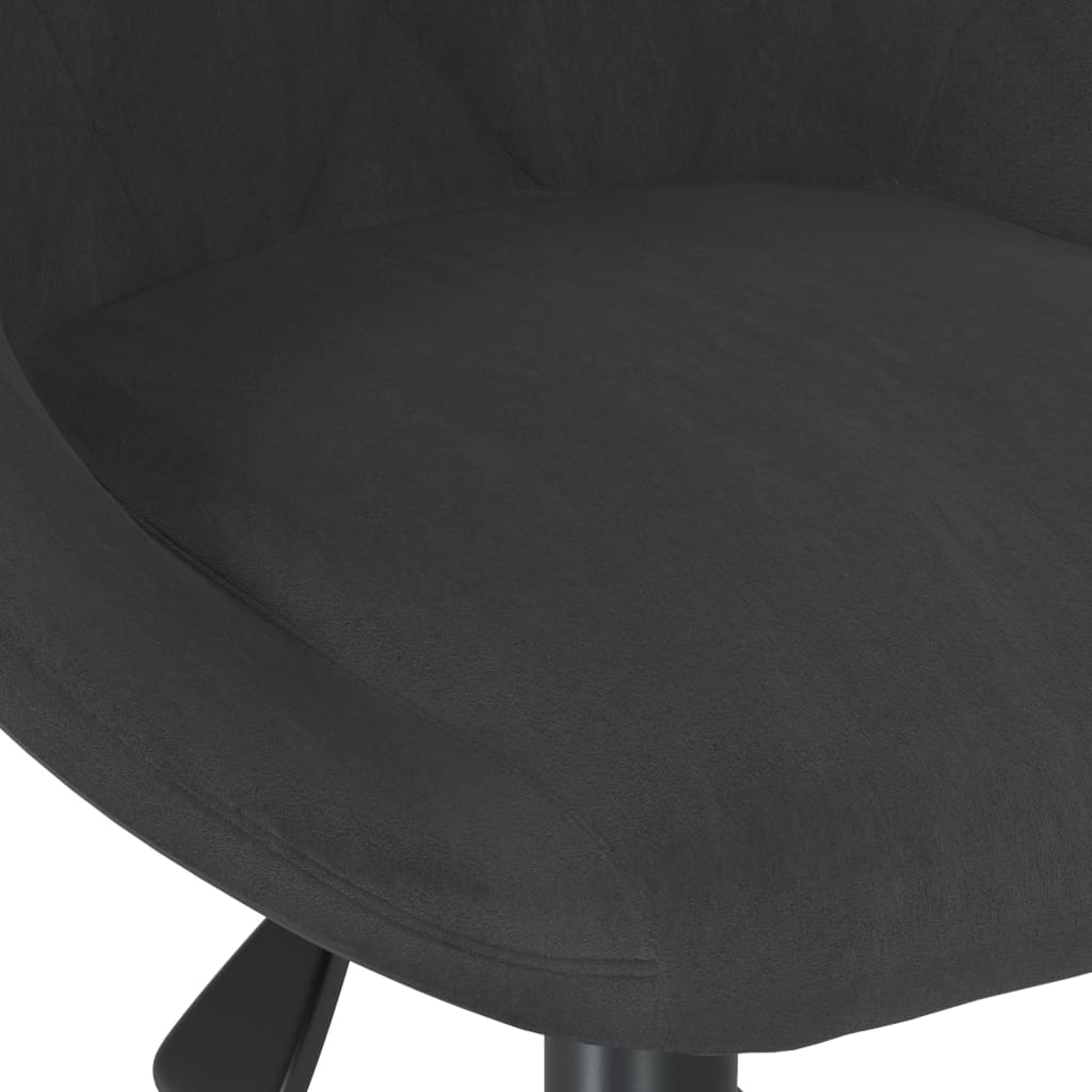 Office Chair Swivel Black Velvet