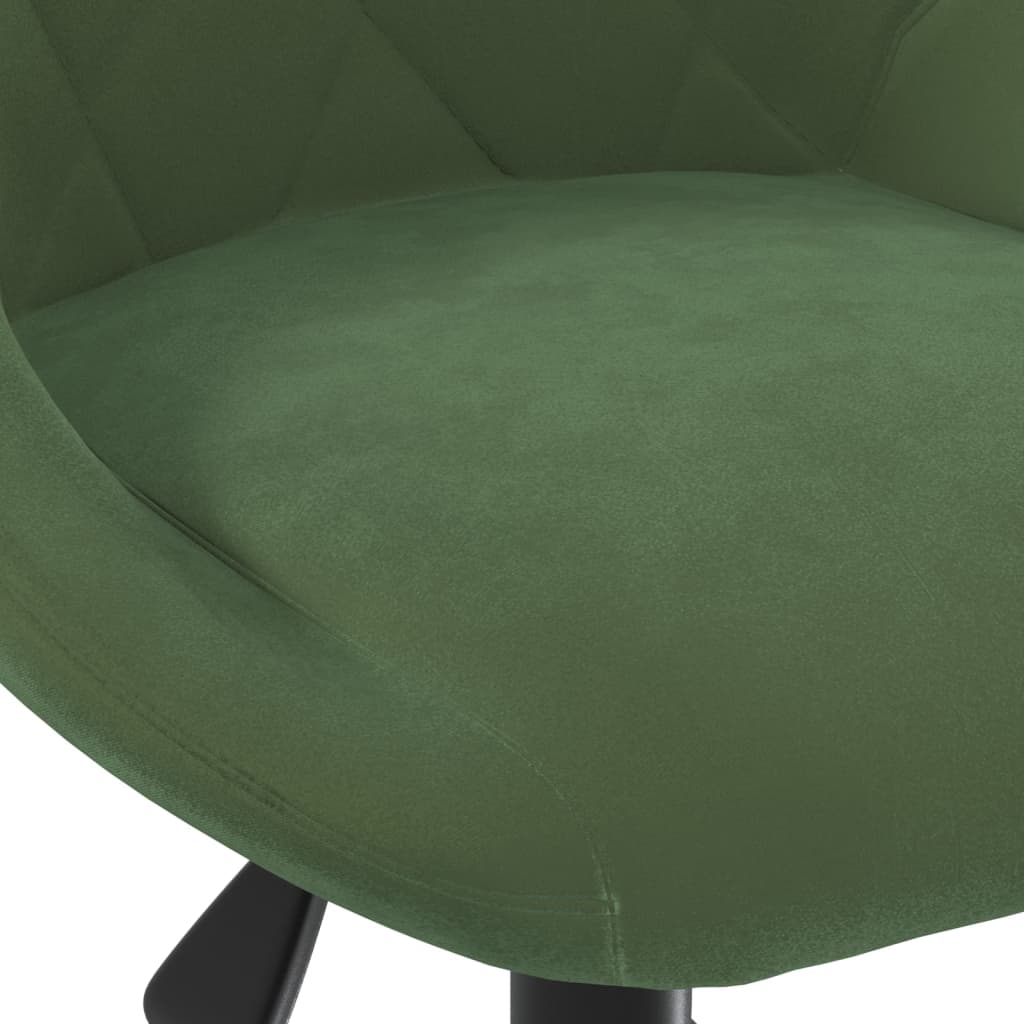 Office Chair Swivel Dark Green Velvet