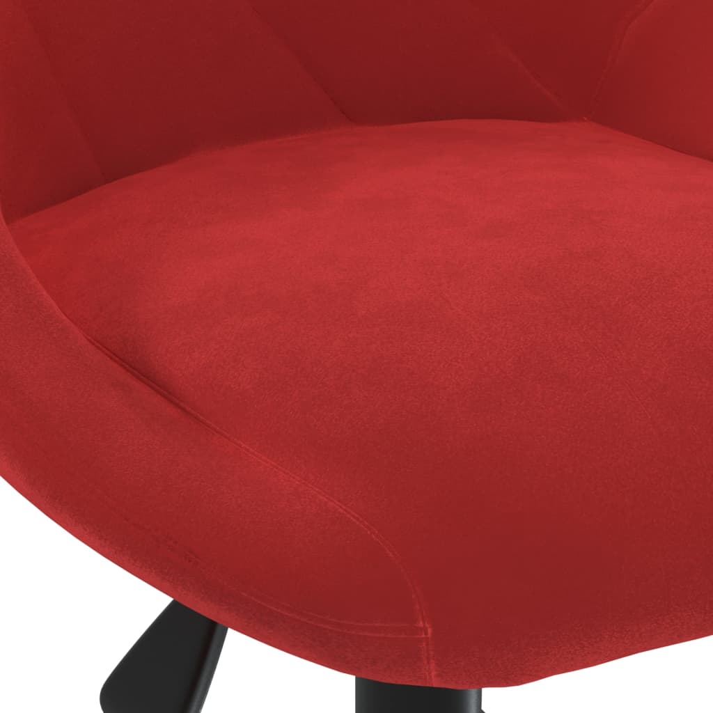 Office Chair Swivel Wine Red Velvet