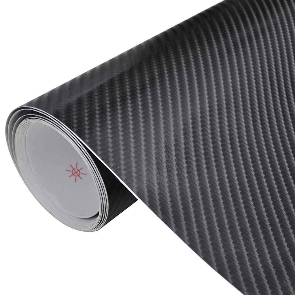 Films adhésifs pour voiture 2 pièces noir 4D 100x150 cm + 50x150 cm