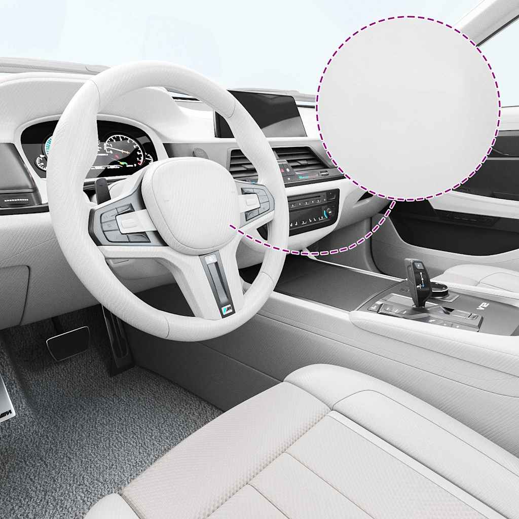Films pour voiture 2 pièces 4D Blanc 100x150 cm + 50x150 cm