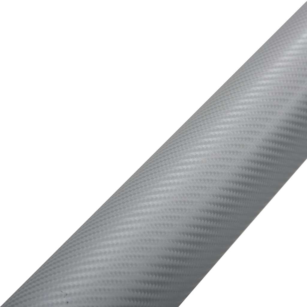 Car Wraps 2 pcs. 4D Silver 100x150 cm+50x150 cm
