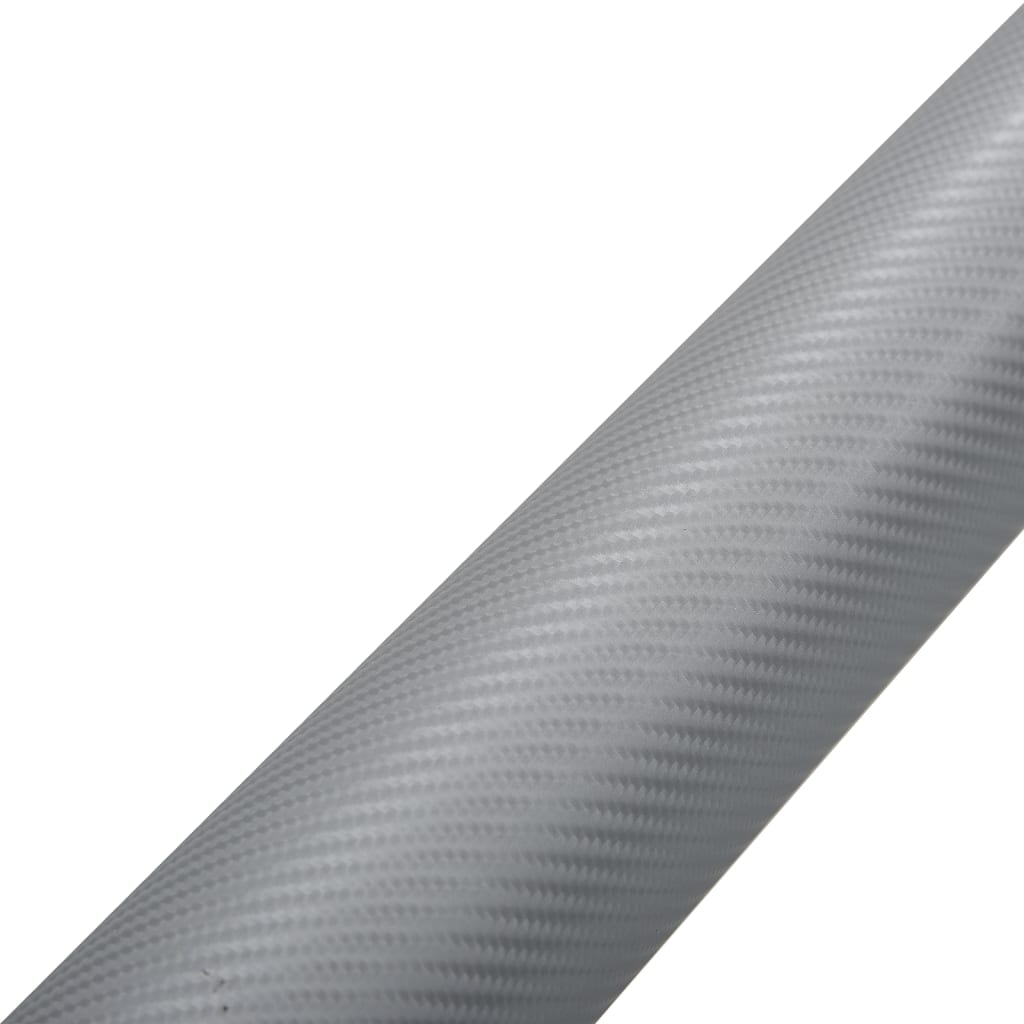 Films adhésifs pour voiture 2 pcs Argent 4D 100x150 cm