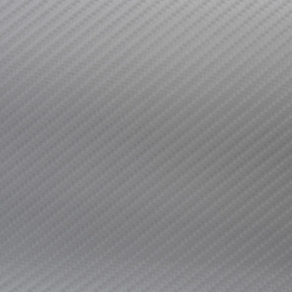 Films adhésifs pour voiture 2 pcs Argent 4D 100x150 cm
