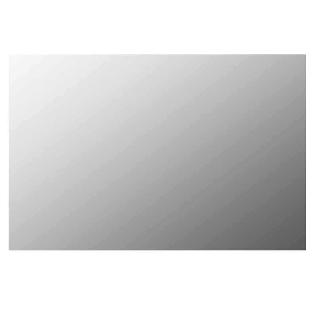 Wall Mirror with LED Lighting Rectangular Glass