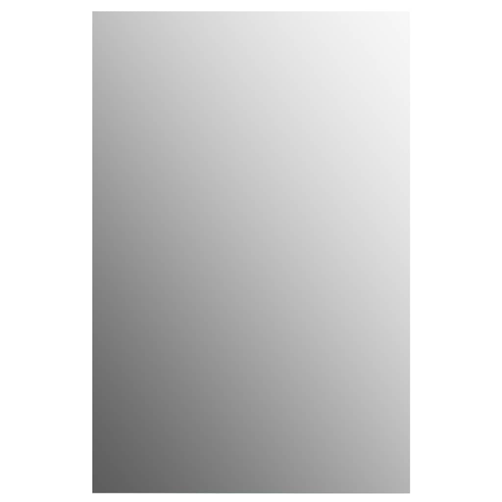 Wall Mirror with LED Lighting Rectangular Glass
