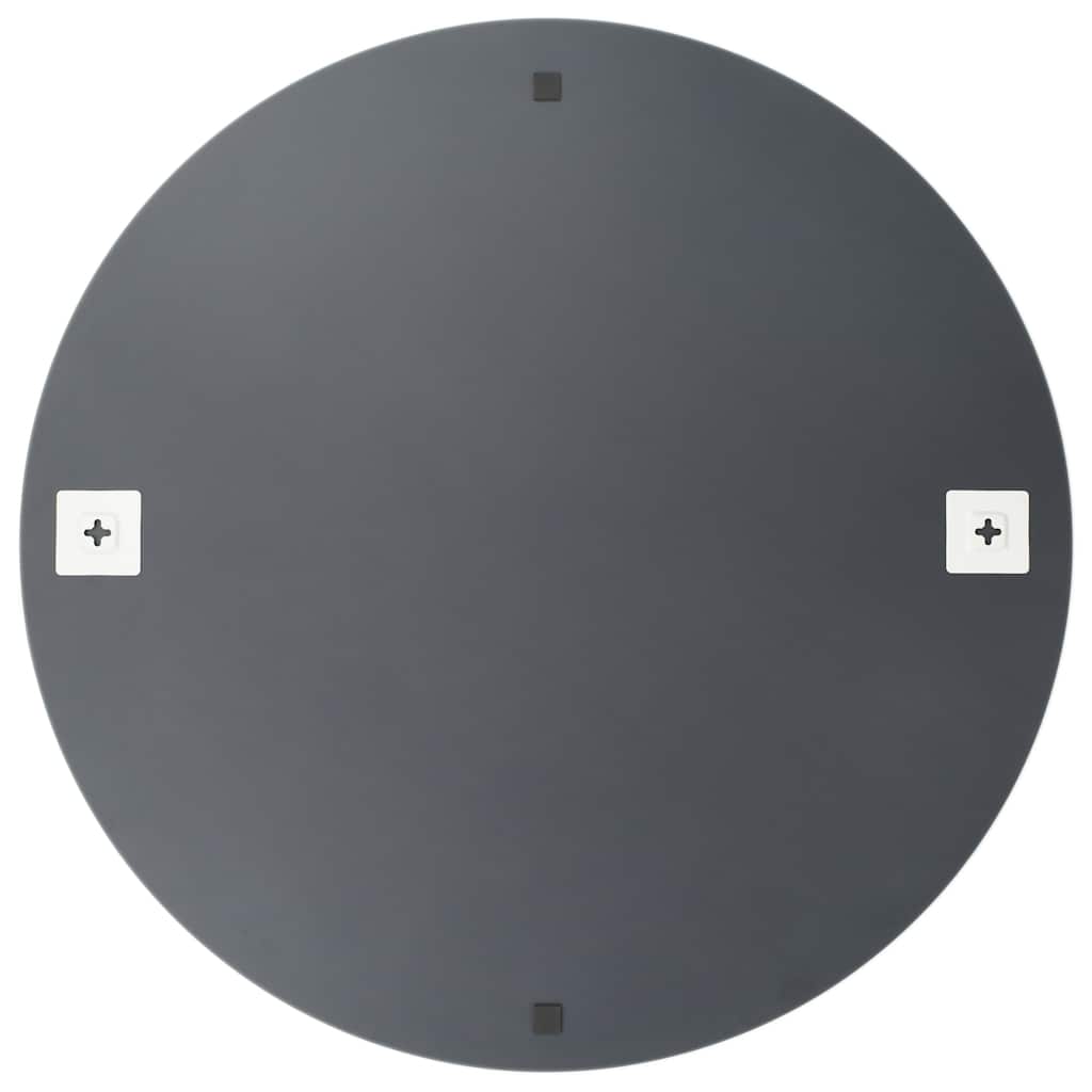 Round Wall Mirror with LED Lighting Glass
