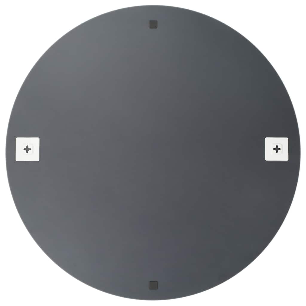 Wall Mirror with LED Lighting, Round Glass