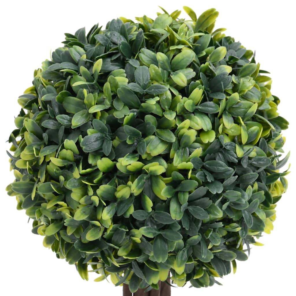 Artificial Boxwood Ball Topiary with Pot 2 pcs Green 41 cm