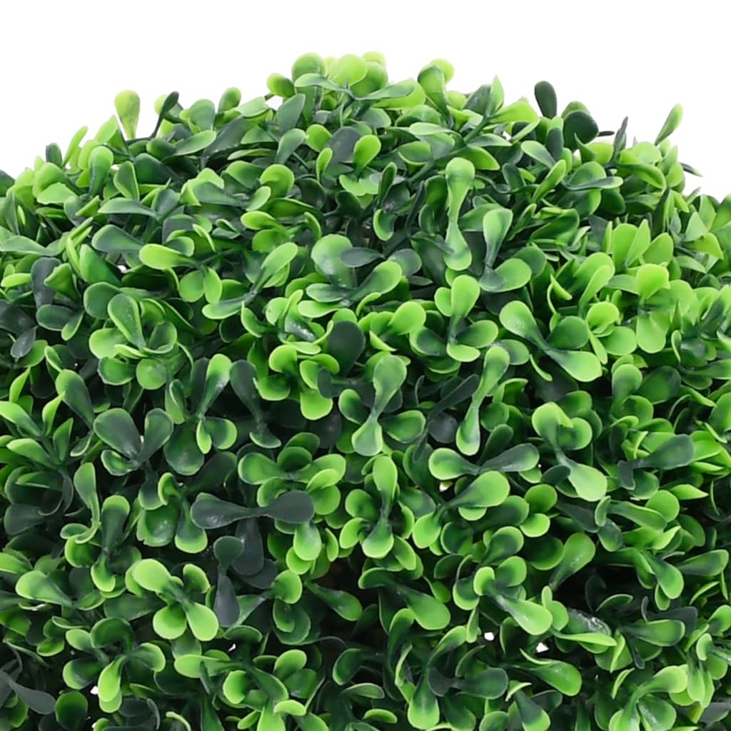 Artificial Boxwood Plants 2 pcs. Potted Ball Shape Green 32 cm