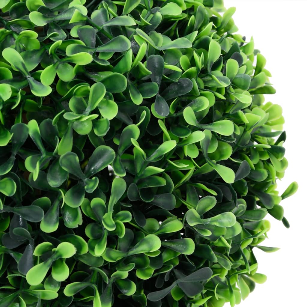 Artificial Boxwood Plants 2 pcs. Potted Ball Shape Green 32 cm