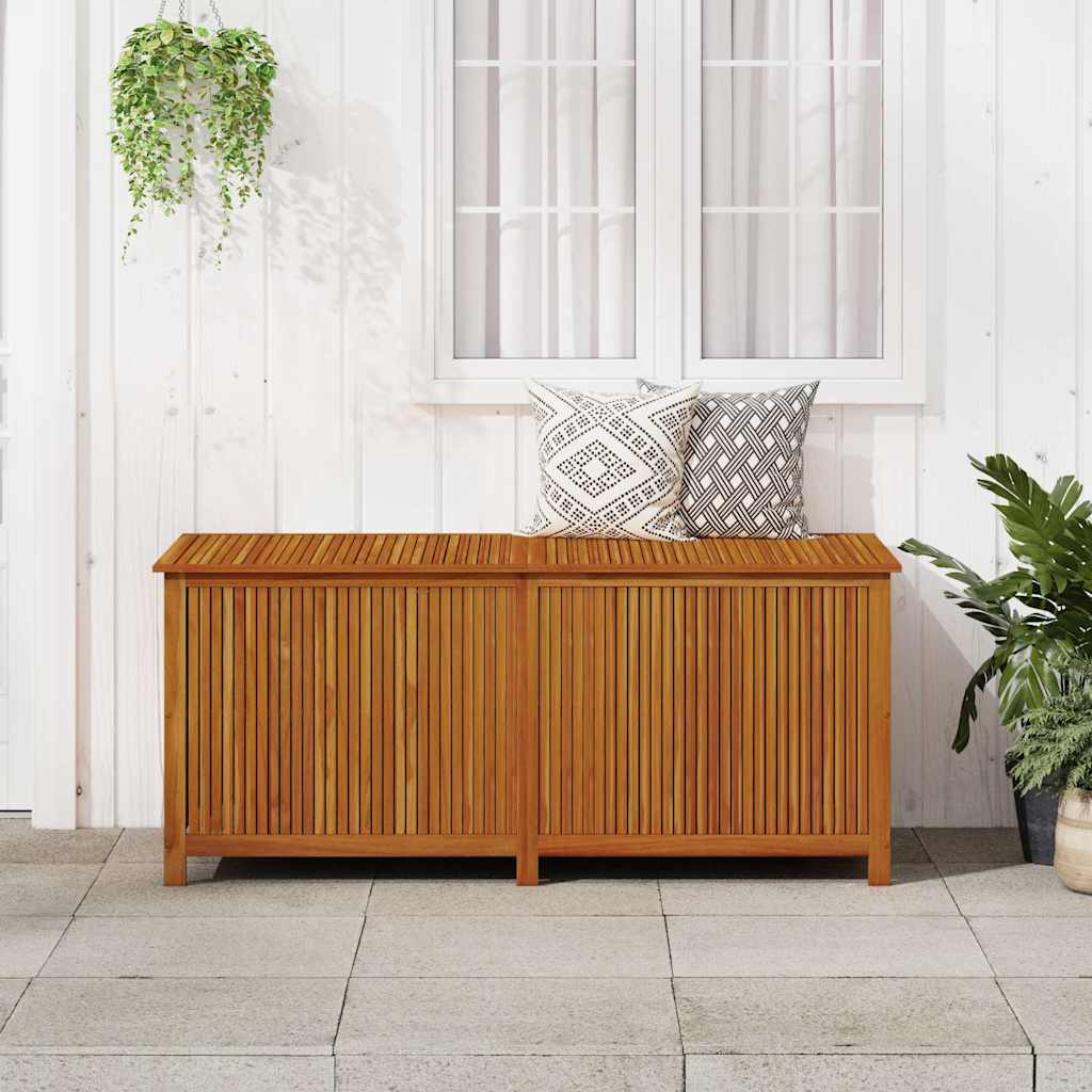 Garten-Aufbewahrungsbox 175x80x75 cm Massivholz Akazie