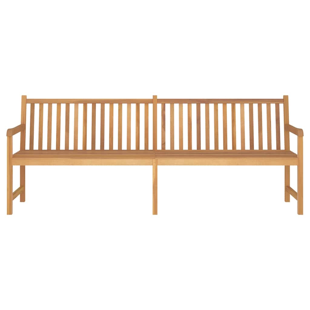 Gartenbank 228 cm Massivholz Teak