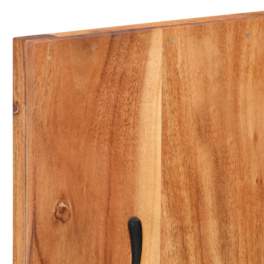 Wall Coat Racks 2 pcs. 36x3x110 cm Solid Acacia Wood