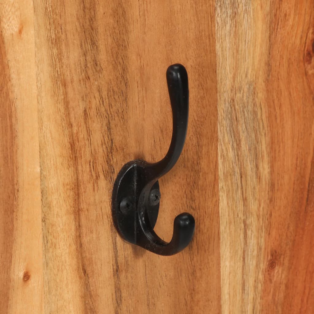 Wall Coat Racks 2 pcs. 36x3x110 cm Solid Acacia Wood