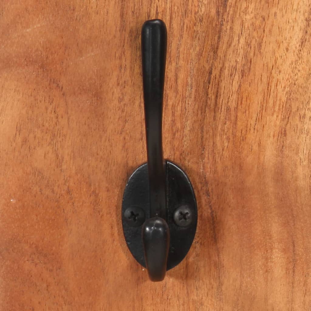 Wall Coat Racks 2 pcs. 36x3x110 cm Solid Acacia Wood