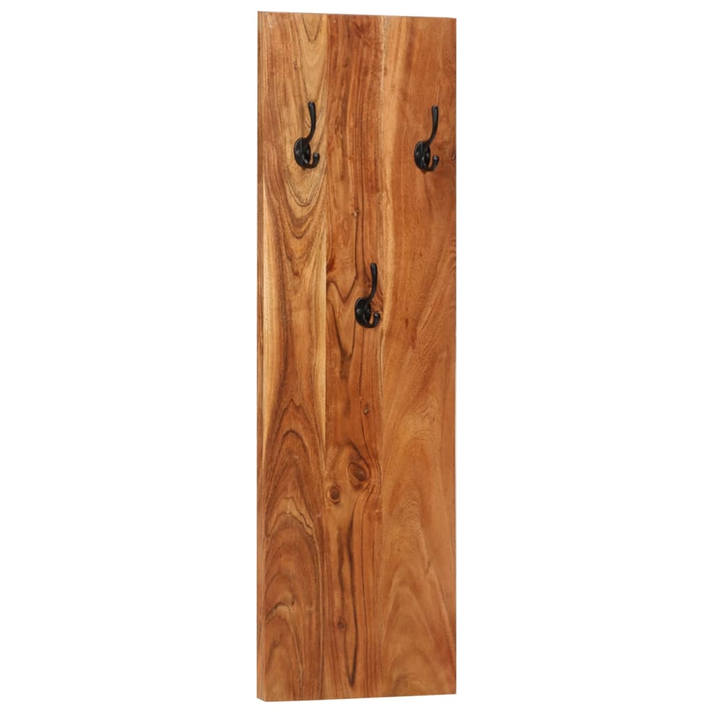 Wall Coat Racks 2 pcs. 36x3x110 cm Solid Acacia Wood