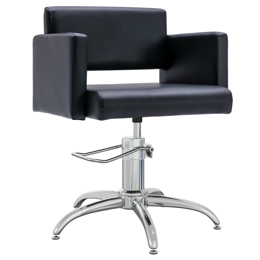 Friseurstuhl Schwarz Kunstleder