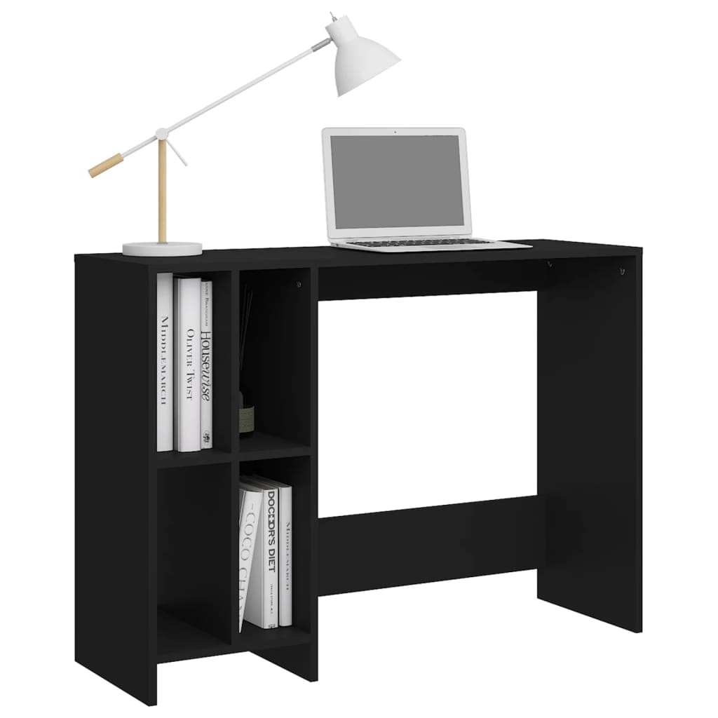Computer Desk Black 102.5x35x75 cm Engineered Wood
