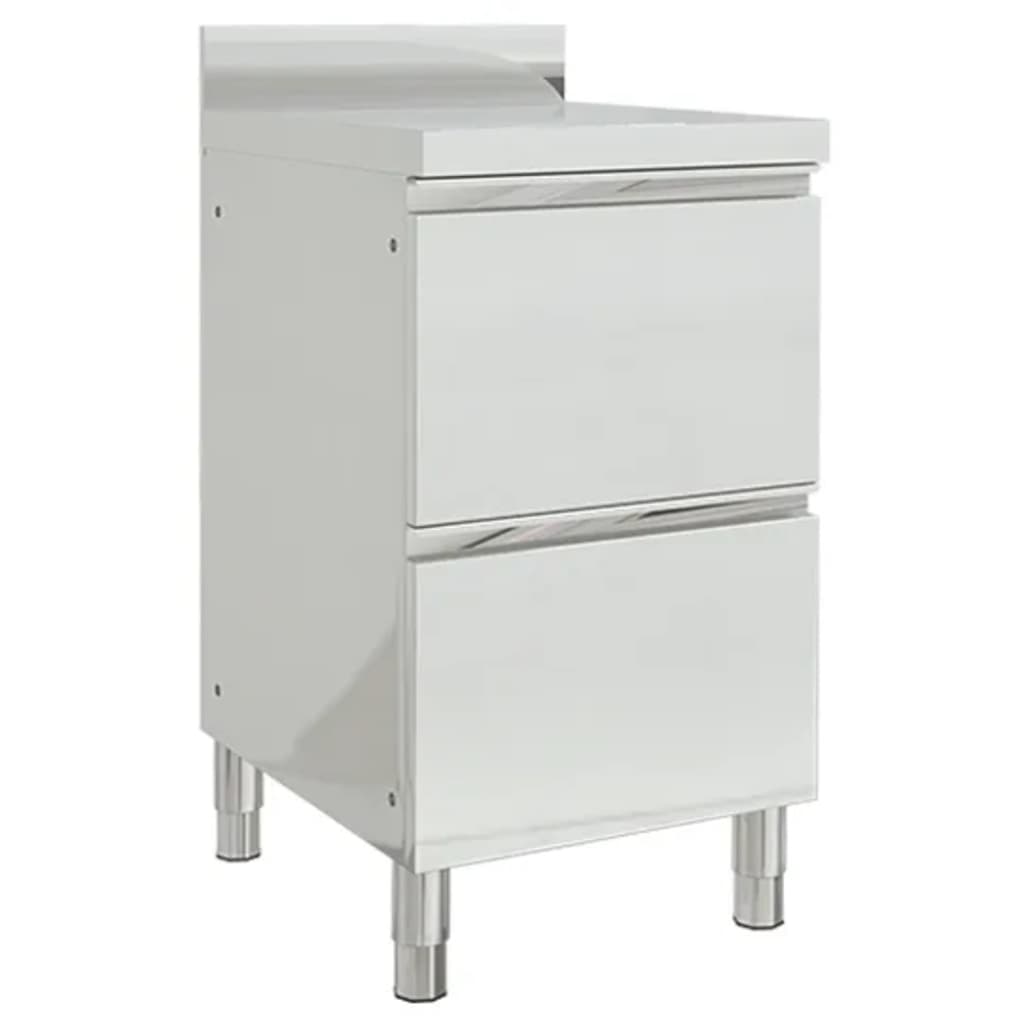 Gewerbe-Küchenschrank mit 2 Schubladen 50x60x96 cm
