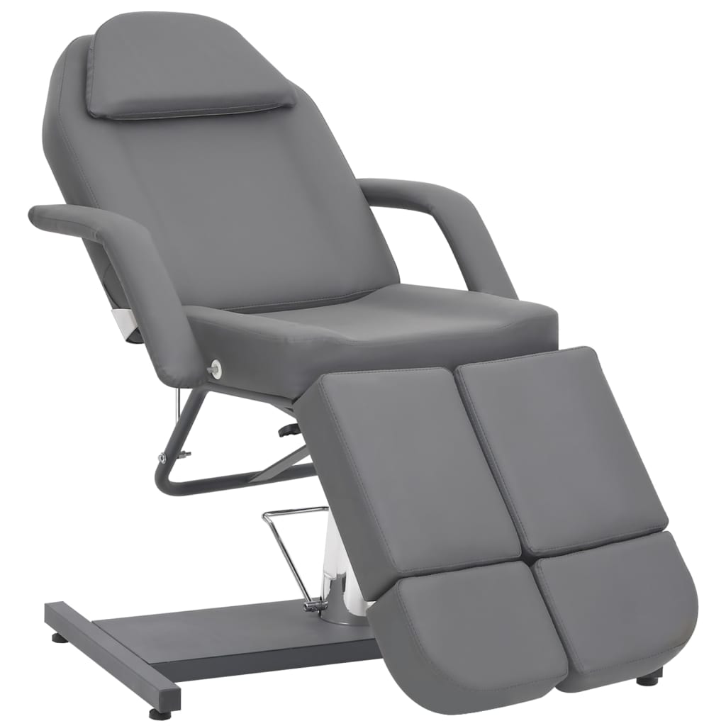 Fauteuil cosmétique simili cuir gris 180x62x78 cm