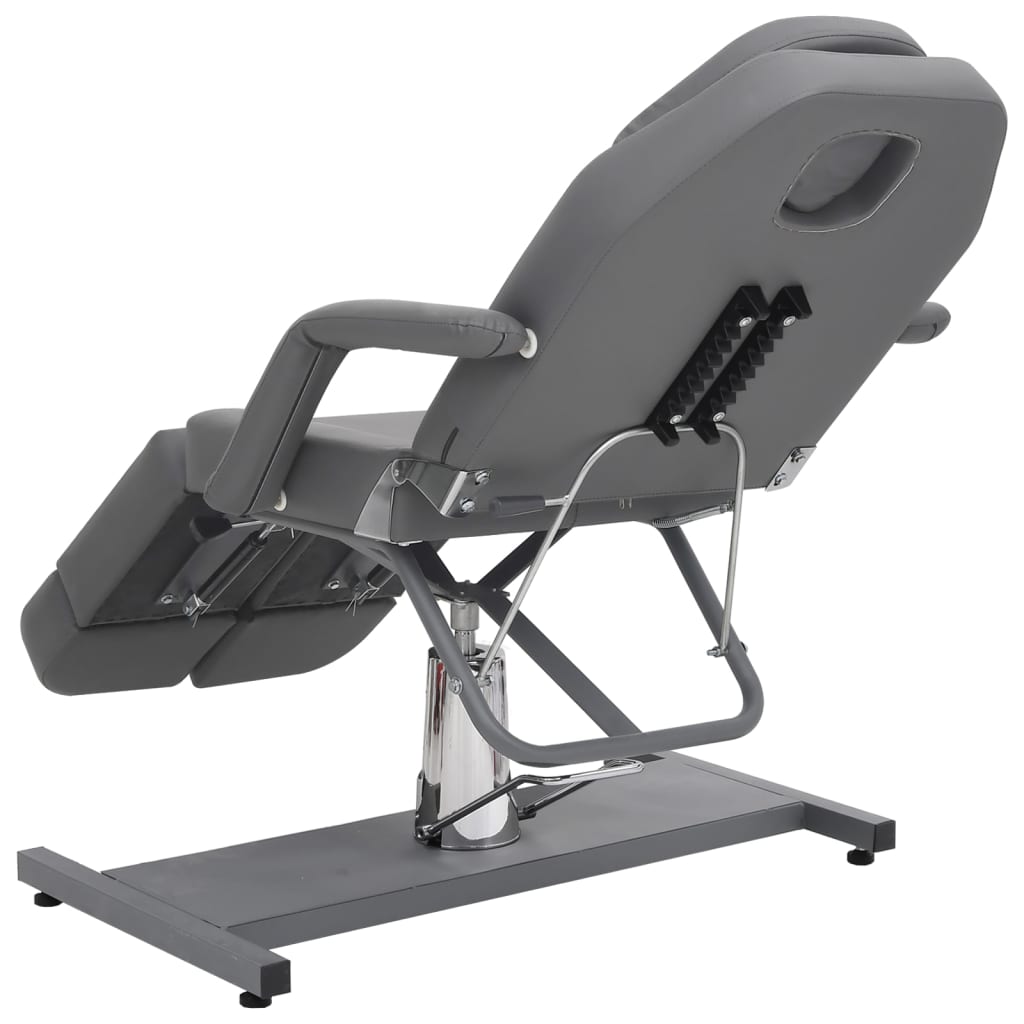 Fauteuil cosmétique simili cuir gris 180x62x78 cm