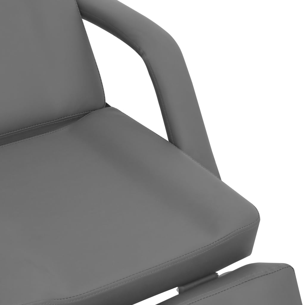 Fauteuil cosmétique simili cuir gris 180x62x78 cm