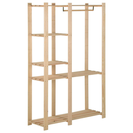 Garment Rack 110x38x170 cm Solid Pine