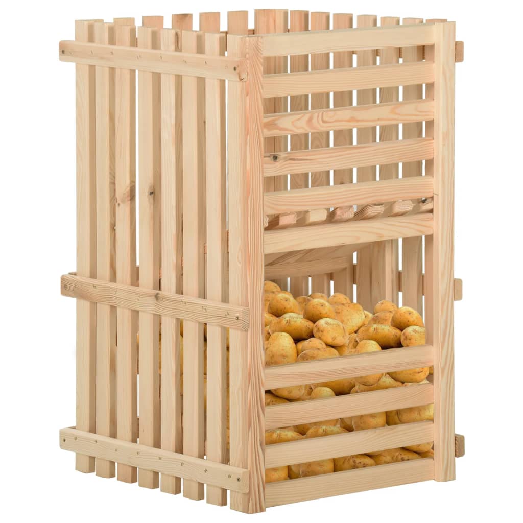 Caisse à pommes de terre 50x50x80 cm en pin massif