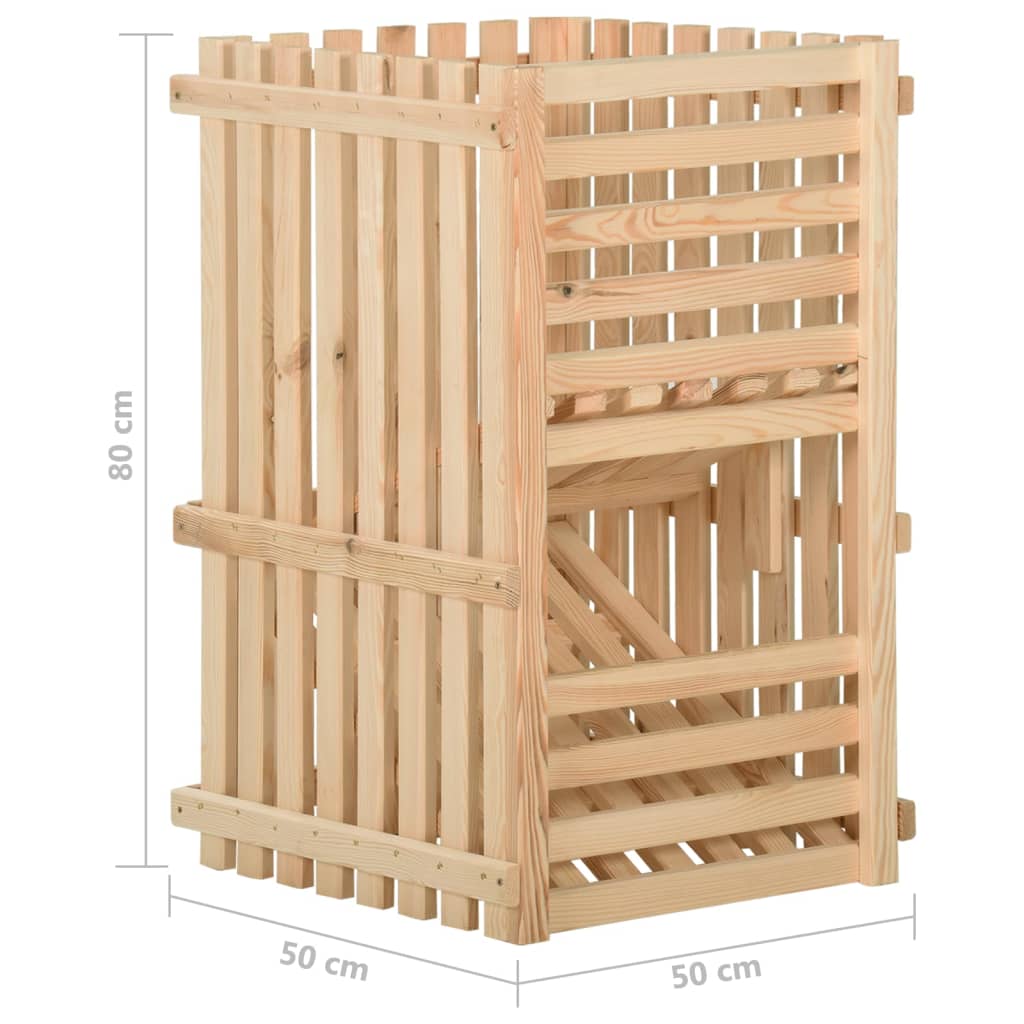 Caisse à pommes de terre 50x50x80 cm en pin massif