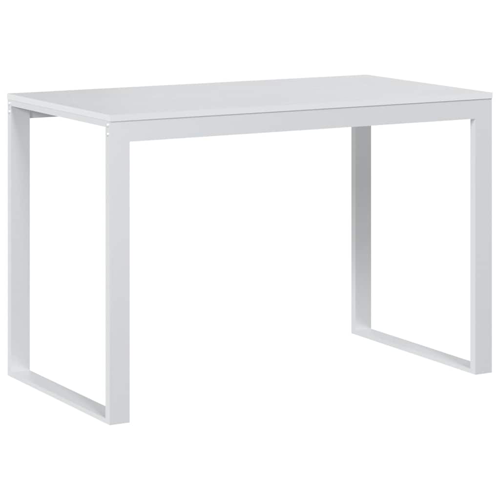 Bureau informatique blanc 110x60x73 cm Bois d'ingénierie
