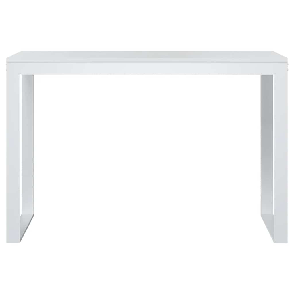 Bureau informatique blanc 110x60x73 cm Bois d'ingénierie
